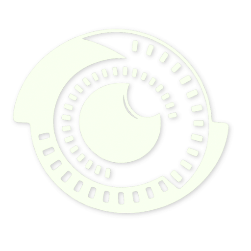 Icono plano de ojo PROVISSIÓN en gris claro